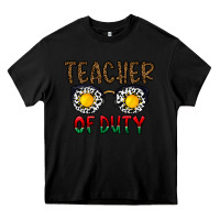 Black teacher of duty Heavy Core Tee - CowhideDigitalArt