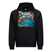 Black Customize USA truck Urban Hoodie - FaDigitalArtStudio