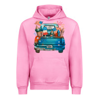 Fuchsia Pink Customize USA truck Urban Hoodie - FaDigitalArtStudio