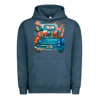 Pigment Midnight Navy Customize USA truck Urban Hoodie - FaDigitalArtStudio