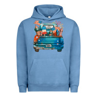Pigment Pebble Blue Customize USA truck Urban Hoodie - FaDigitalArtStudio