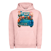 Pigment Salmon Customize USA truck Urban Hoodie - FaDigitalArtStudio