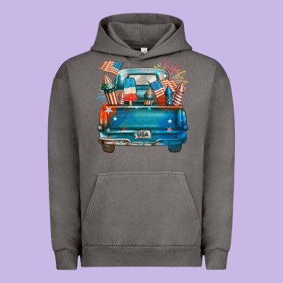 Customize Usa Truck Urban Hoodie Designed By Fadigitalartstudio
