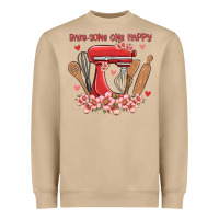 Mushroom bake same one happy Heavyweight Sweatshirt - MaliasSmallBusiness