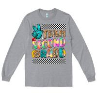 Heather Grey team second grade Long Sleeve Tee - NancyCooperArtShop