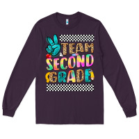 Plum team second grade Long Sleeve Tee - NancyCooperArtShop