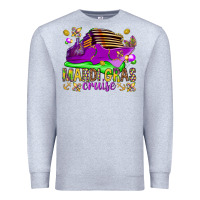 Heather Grey Mardi Gras Cruise Premium Sweatshirt - HowdyJamesFarm