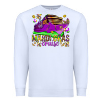 White Mardi Gras Cruise Premium Sweatshirt - HowdyJamesFarm