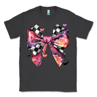 Smoke coquette bow floral checkered pattern Classic Tee - JahusDesignShop