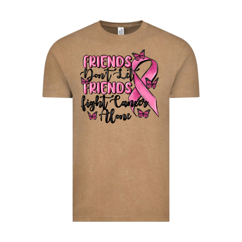 Friends Dont Let Friends Fight Cancer Alone Vintage Tee by MaliasSmallBusiness | Teevron