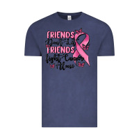 Vintage Denim friends dont let friends fight cancer alone Vintage Tee - MaliasSmallBusiness