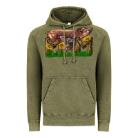 Vintage Olive Western Mom With Duroc Pig And Baby Pig Vintage Hoodie - LillyAllenDesigns