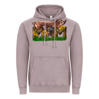 Vintage Zinc Western Mom With Duroc Pig And Baby Pig Vintage Hoodie - LillyAllenDesigns