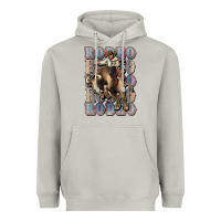 Moon Dust Rodeo Cowboy bull western Heavyweight Hoodie - HowdyJamesFarm