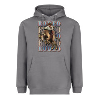 Storm Rodeo Cowboy bull western Heavyweight Hoodie - HowdyJamesFarm