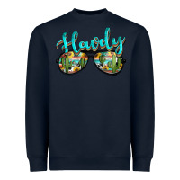Navy western howdy police sunglasses Heavyweight Sweatshirt - NancyCooperArtShop