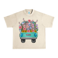 Sandshell truck with flowers malia Urban Heavy Tee - MaliasSmallBusiness