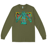 Army Green thunderbird Long Sleeve Tee - JahusDesignShop