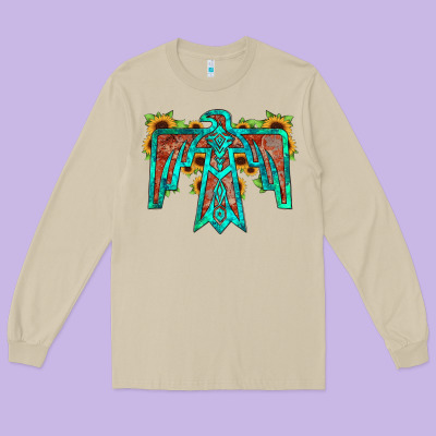 Thunderbird Long Sleeve Tee Designed By Jahusdesignshop
