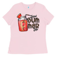 Bubblegum Pink summer Ladies Tee - CowhideDigitalArt