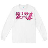 White lets go girls Long Sleeve Tee - NancyCooperArtShop