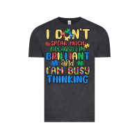 Vintage Black dont speak much because im brilliant Vintage Tee - MaliasSmallBusiness