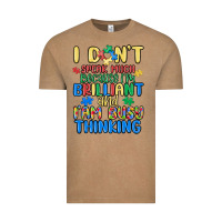 Vintage Coffee dont speak much because im brilliant Vintage Tee - MaliasSmallBusiness