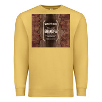 Antique Gold world's best grandpa Premium Sweatshirt - TumblerDesignByShophia