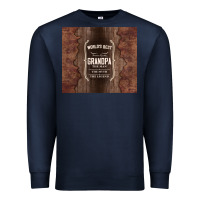 Navy world's best grandpa Premium Sweatshirt - TumblerDesignByShophia