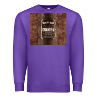 Purple world's best grandpa Premium Sweatshirt - TumblerDesignByShophia