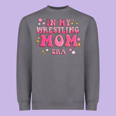 In My Wrestling Mom Era Heavyweight Sweatshirt Designed By Maliassmallbusiness