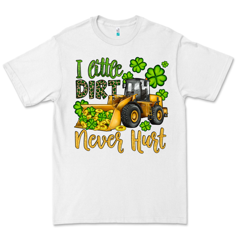 A Little Dirt Never Hurt St Patricks Bulldozer Premium Tee by JahusDesignShop | Teevron
