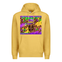 Antique Gold highland cow mardi gras tumbler Premium Hoodie - JahusDesignShop