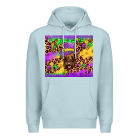 Blue Mist highland cow mardi gras tumbler Premium Hoodie - JahusDesignShop