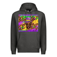Charcoal Heather highland cow mardi gras tumbler Premium Hoodie - JahusDesignShop