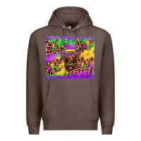 Highland Cow Mardi Gras Tumbler Premium Hoodie | Teevron