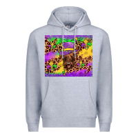 Heather Grey highland cow mardi gras tumbler Premium Hoodie - JahusDesignShop