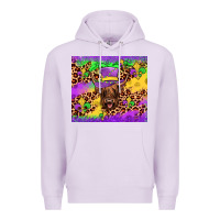 Lilac highland cow mardi gras tumbler Premium Hoodie - JahusDesignShop