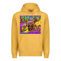Mustard highland cow mardi gras tumbler Premium Hoodie - JahusDesignShop