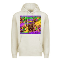 Oatmeal Heather highland cow mardi gras tumbler Premium Hoodie - JahusDesignShop