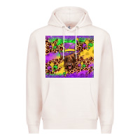 Pale Pink highland cow mardi gras tumbler Premium Hoodie - JahusDesignShop