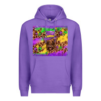 Purple highland cow mardi gras tumbler Premium Hoodie - JahusDesignShop
