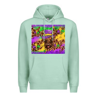 Seafoam highland cow mardi gras tumbler Premium Hoodie - JahusDesignShop