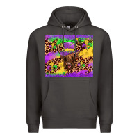 Smoke highland cow mardi gras tumbler Premium Hoodie - JahusDesignShop