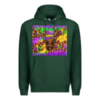 Sports Green highland cow mardi gras tumbler Premium Hoodie - JahusDesignShop