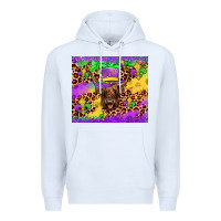 White highland cow mardi gras tumbler Premium Hoodie - JahusDesignShop