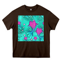 Mermaid Tail Seamless Pattern Heavy Core Tee | Teevron