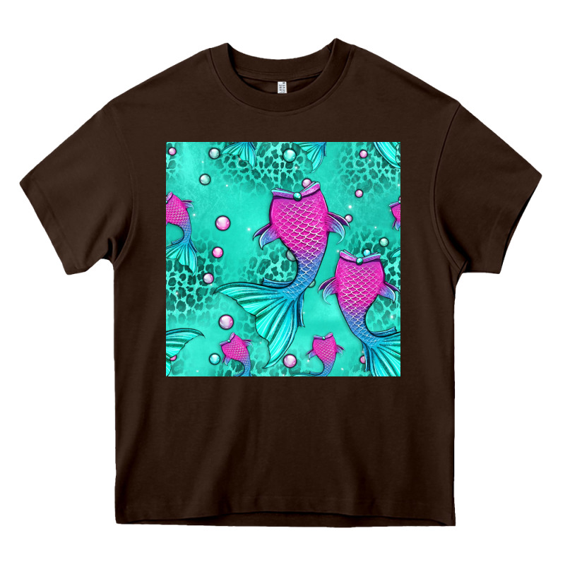 Mermaid Tail Seamless Pattern Heavy Core Tee by HRA Design Shop | Teevron