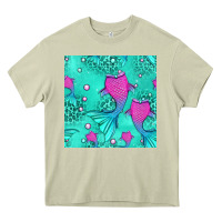 Mossy mermaid tail seamless pattern Heavy Core Tee - HRA Design Shop