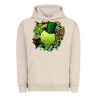 Pigment French Oak St. Patrick's Day Tennis Urban Hoodie - FaDigitalArtStudio